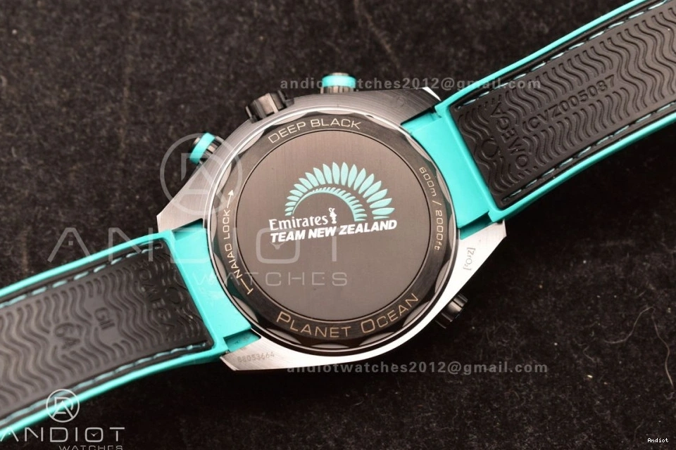 Planet Master Rubber on Black A9900 Black M+SF Ocean Deep Chrono Edition Black Dial Strap 1:1 Ceramic Best 1224